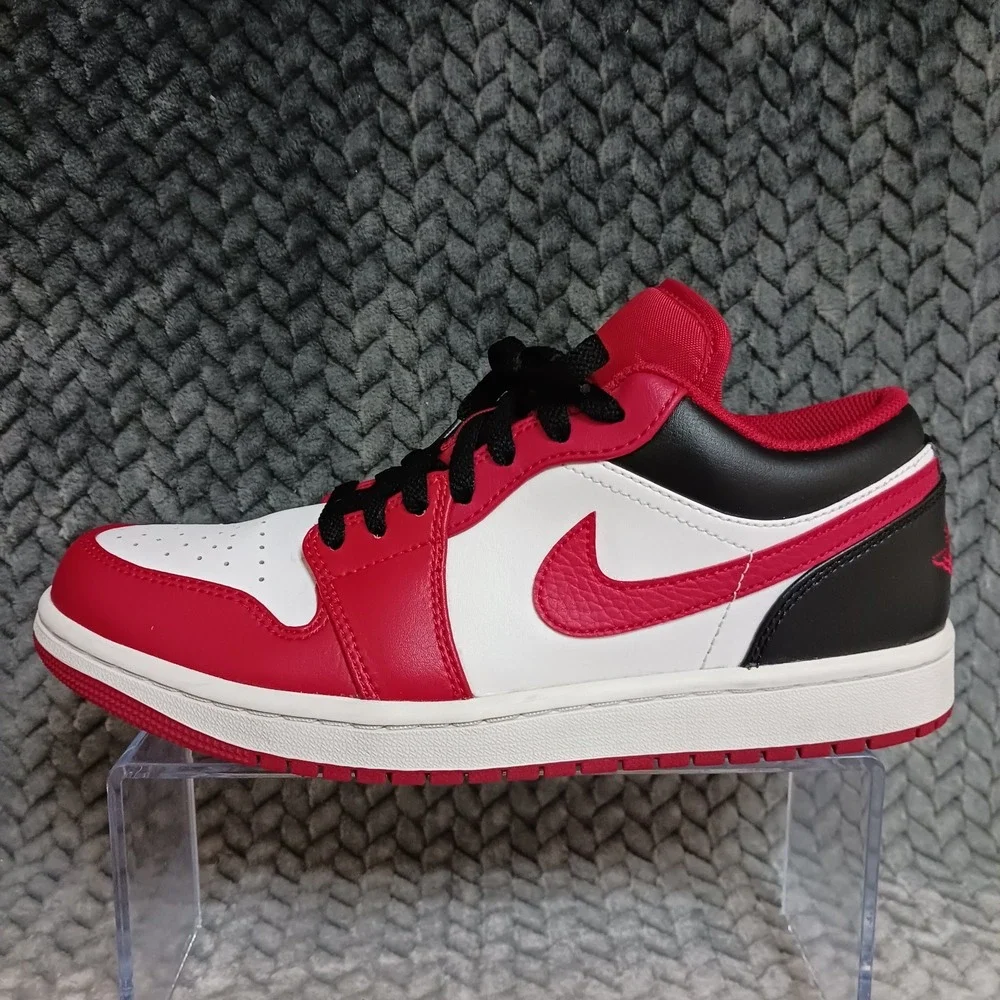 Air Jordan 1 Low Reverse Black Toe Men's Sneakers Shoes Size 8.5